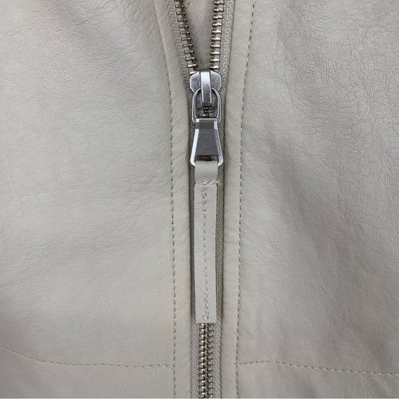 Anthropologie Tan Faux Leather Jacket Size S - Picture 4 of 8